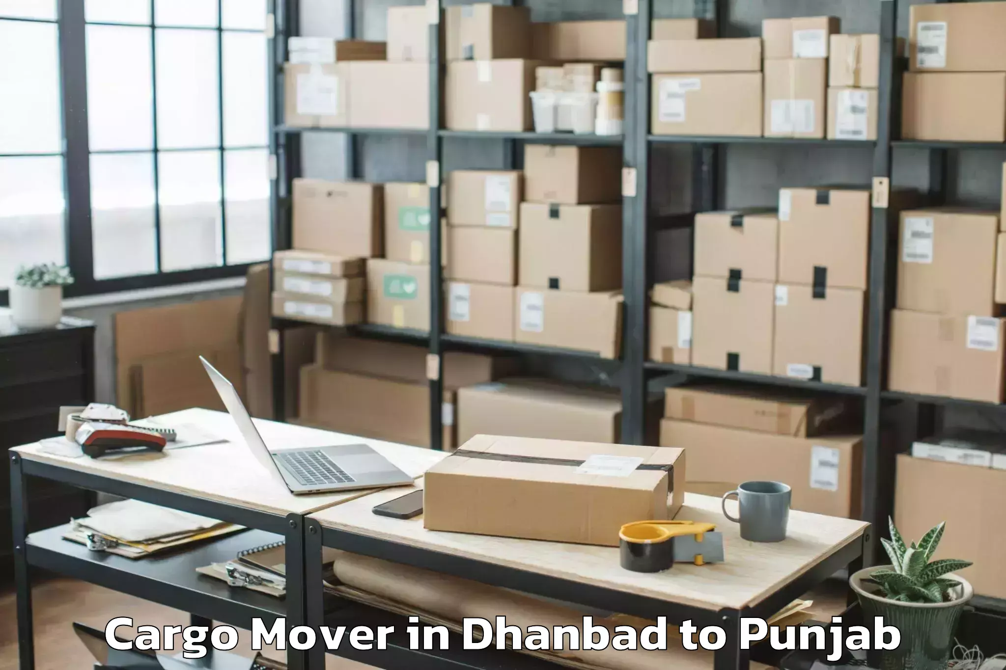 Easy Dhanbad to Barnala Cargo Mover Booking